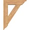 Ekena Millwork Traditional Traditional Smooth Bracket w/ Offset Brace, Western Red Cedar, 7 1/2"W x 28"D x 36"H BKT0806X28X36TRA01SWR - alternate 2
